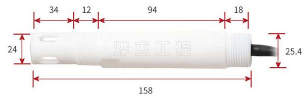 聚四氟乙烯抗腐蝕PH電極尺寸