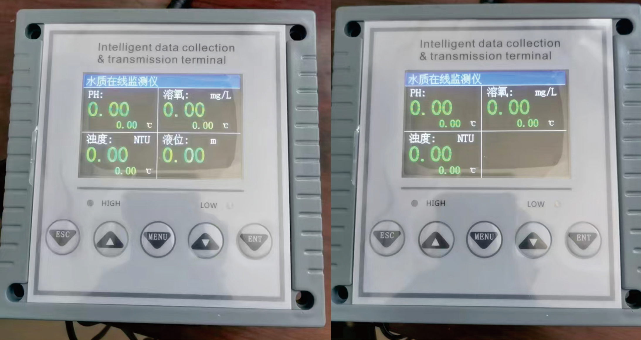 多功能水質在線監測儀（PH、濁度、溶氧、液位）